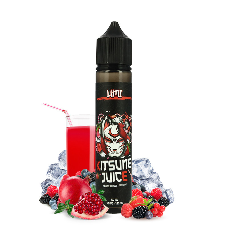 E Liquide Umi Ml Kitsune Juice Fruits Rouges Grenade Frais A L