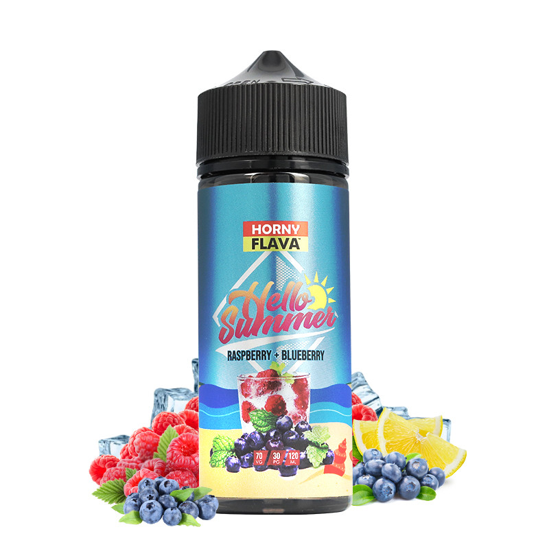 Raspberry Blueberry 100ml E Liquid By Horny Flava Berry Duo A L