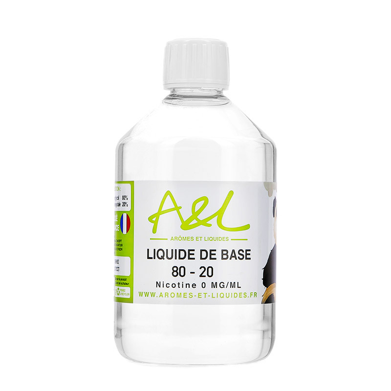 Liquide de base A&L 525ml - Base neutre, sans nicotine, pour DIY - A&L