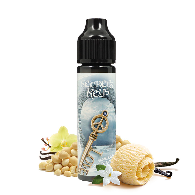 E liquide White Key 50ml Secret's Keys Secret's LAb Gourmand A&L