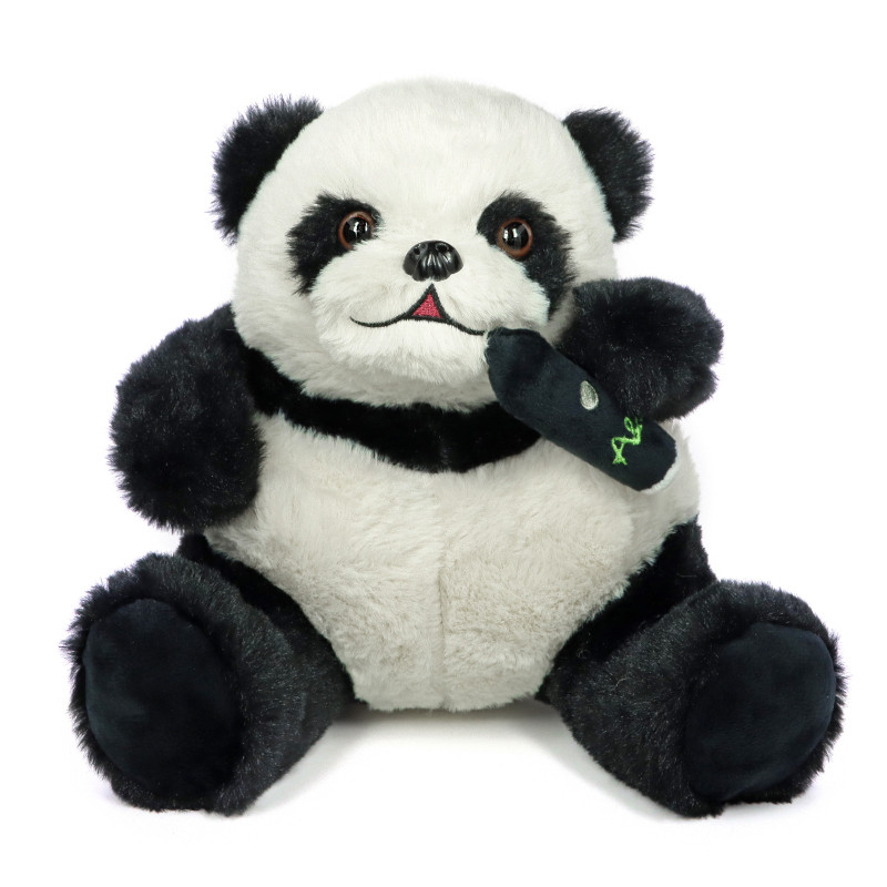 Peluche Api - Nounours panda - La mascotte d'Arômes et Liquides - A&L