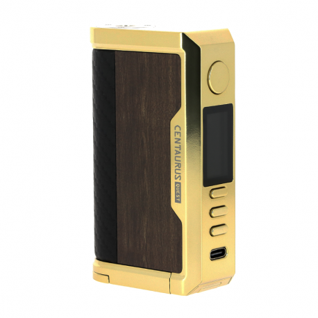 La box Centaurus Q200 de chez Lost Vape en Gold Teak Wood