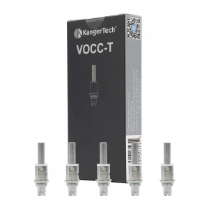 Les cinq résistances VOCC-T de chez Kangertech 1.8 ohm