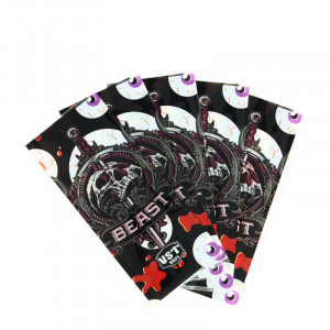 Le lot de 5 wraps 18650 par A&L en Black Skull