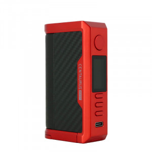 La box Centaurus Q200 de chez Lost Vape en Matt Red Carbon Fiber