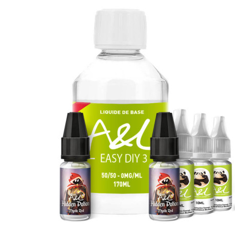 Le Pack DIY Mystic Red 200ml A&L en 3mg/ml de nicotine