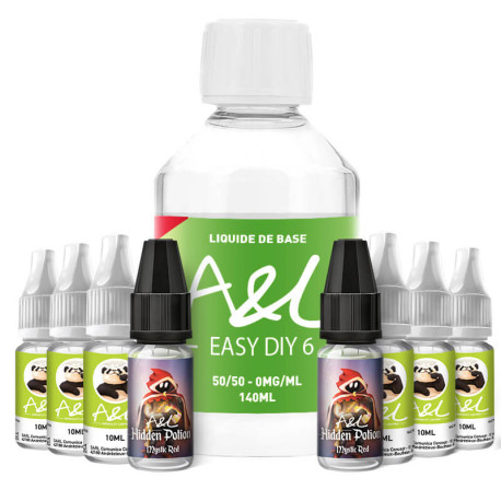 Le Pack DIY Mystic Red 200ml A&L en 6mg/ml de nicotine