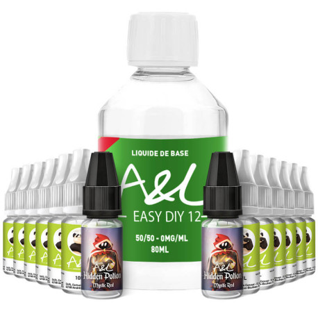 Le Pack DIY Mystic Red 200ml A&L en 12mg/ml de nicotine
