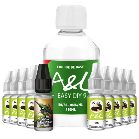 Le Pack DIY Green Banana 200ml par A&L en 9mg/ml de nicotine