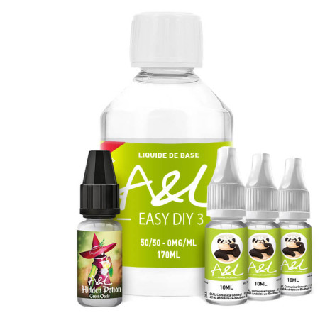 Le Pack DIY Green Oasis 200ml par A&L en 3mg/ml de nicotine