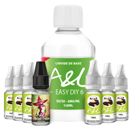 Le Pack DIY Green Oasis 200ml par A&L en 6mg/ml de nicotine
