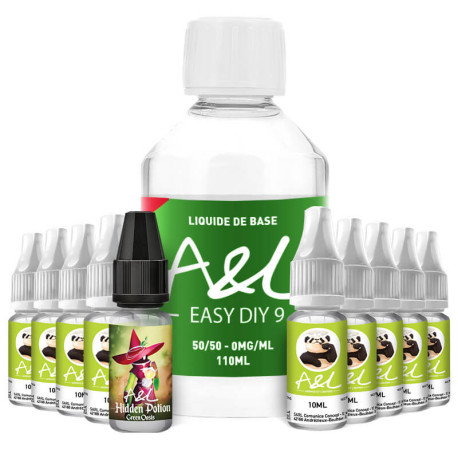 Le Pack DIY Green Oasis 200ml par A&L en 9mg/ml de nicotine