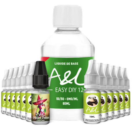 Le Pack DIY Green Oasis 200ml par A&L en 12mg/ml de nicotine