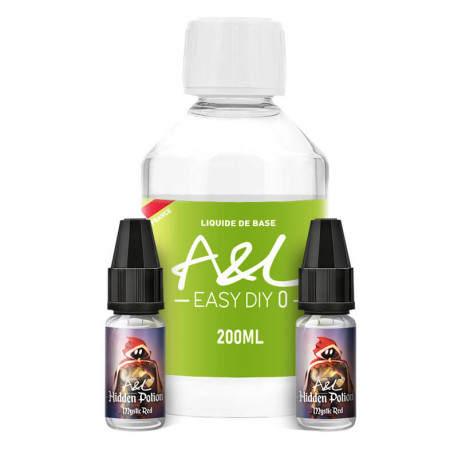 Le Pack DIY Mystic Red 200ml A&L en 0mg/ml de nicotine