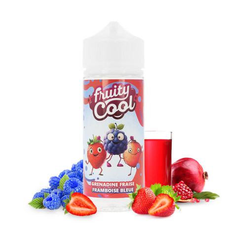 E-liquide Grenadine Fraise Framboise Bleue 100ml Fruity Cool