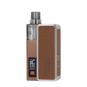 Le Pod Dynasty Nano par Gerobak Vapor et Orca Vape en Choco