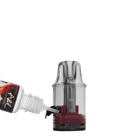 Le remplissage de la cartouche du Pod Vibe SE par Vaporesso