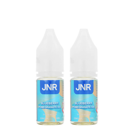 Les deux flacons de e-liquide Blueberry Pomegranate Ice de chez JNR