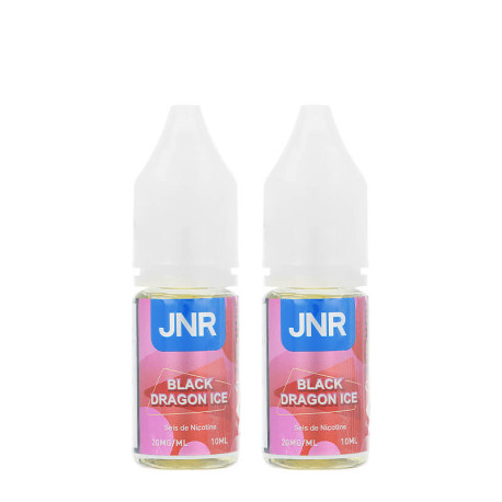 Les deux flacons de e-liquide Black Dragon Ice de chez JNR