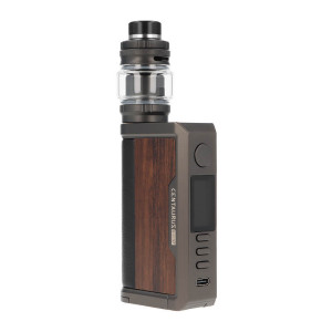 Le Kit Centaurus Q200 par Lost Vape en Gunmetal Walnut Wood