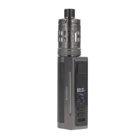 Le kit Zelos M80 par Aspire en Black Gunmetal