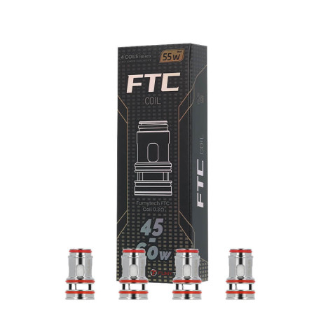 La boîte de 4 résistances FTC de chez Fumytech en 0.3ohm