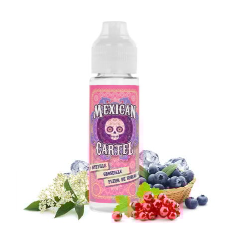 Le e-liquide Myrtille Groseille Fleur de Sureau 50ml par Mexican Cartel