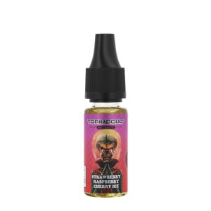 Le e-liquide Strawberry Raspberry Cherry Ice 10ml Tornadoliq par Gobar
