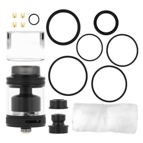 Le contenu de la boîte de l'atomiseur Stalk RTA 24mm de chez Republic Vape