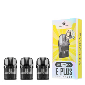 Les trois cartouches E-Plus de chez Lost Vape en 0.3ohm