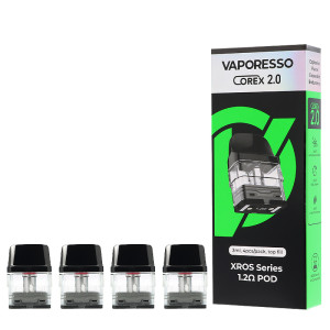 Les quatre cartouches XROS 2ml de chez Vaporesso en 1.2ohm