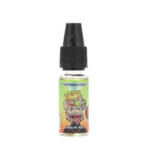 Le e-liquide Peach Ice de chez Tornadoliq au sel de nicotine en 10 ml