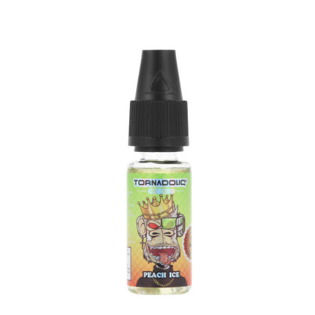 Le e-liquide Peach Ice de chez Tornadoliq au sel de nicotine en 10 ml