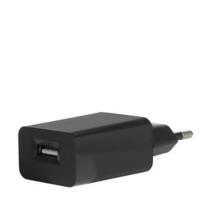 Le chargeur mural USB 2A par A&L en Noir