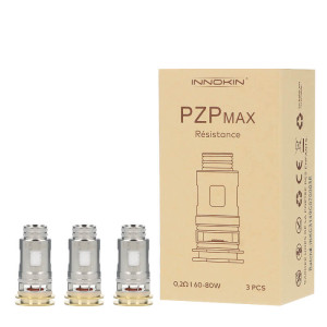 La boîte de trois résistances PZP Max de chez Innokin en 0.2 ohm