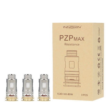 La boîte de trois résistances PZP Max de chez Innokin en 0.2 ohm