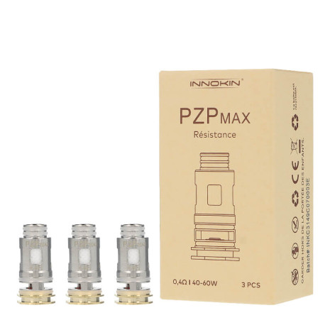 La boîte de trois résistances PZP Max de chez Innokin en 0.4 ohm