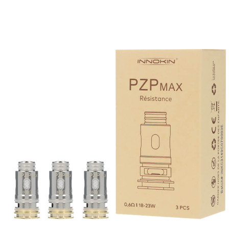 La boîte de trois résistances PZP Max de chez Innokin en 0.6 ohm
