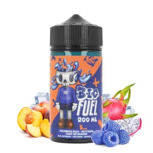 Le e-liquide Framboise Bleue Nectarine Fruit du Dragon Big Fuel de chez Maison Fuel en 200 ml