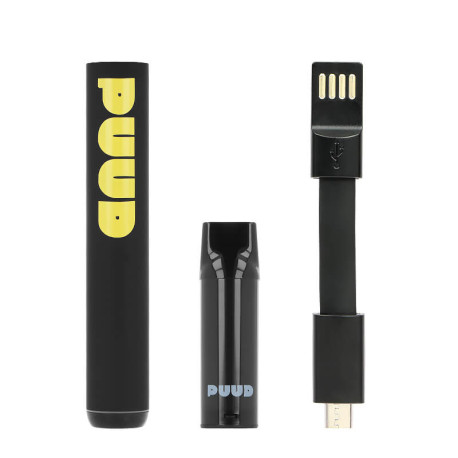 Le contenu de la boîte de la puff PUUD Paradise CBD de chez Marie Jeanne