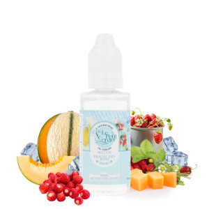 Le concentré Melon Fraise des Bois Frais Le Petit Verger de chez Savourea en 30 ml
