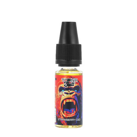 Le e-liquide Strawberry Iced 10ml de chez Torna-Bar en 20mg/ml de sels de nicotine