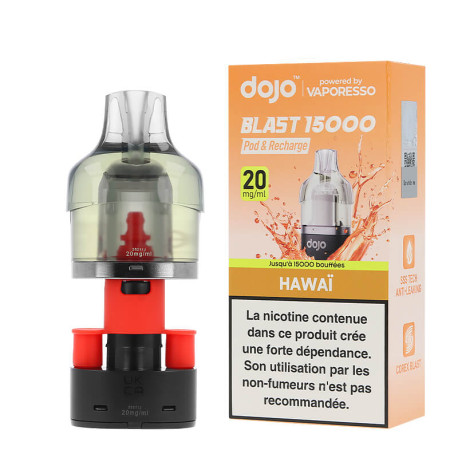 La cartouche préremplie Dojo Blast en 20mg de chez Vaporesso saveur Hawaï