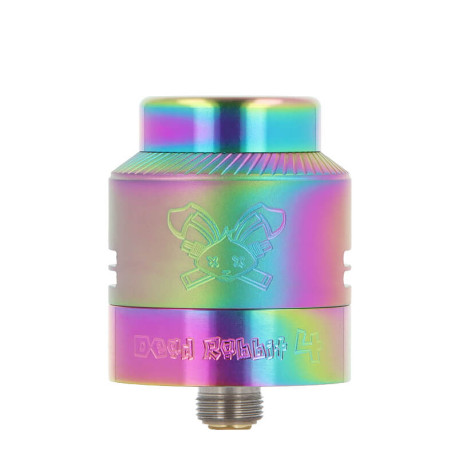 Le dripper Dead Rabbit 4 RDA de chez Hellvape en Rainbow