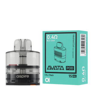 La cartouche Avata et sa boîte de chez Aspire en 0.4 ohm