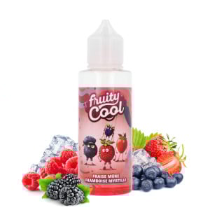 Le e-liquide Fraises Mûres Framboises Myrtilles 100ml Fruity Cool par Crazy Labs