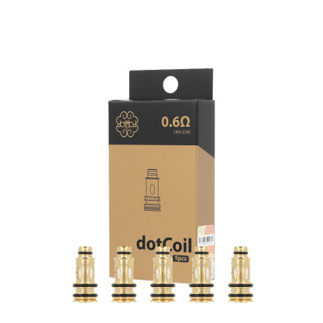 Résistances DotCoil (x5) DotAIO V2 Dotmod en 0.6Ω