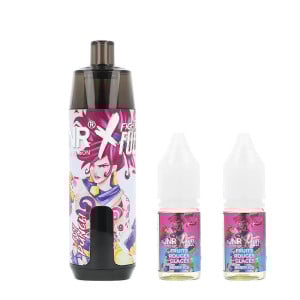 La Puff Rechargeable Ivy Punch de JNR X Fighter Fuel et les deux e-liquides