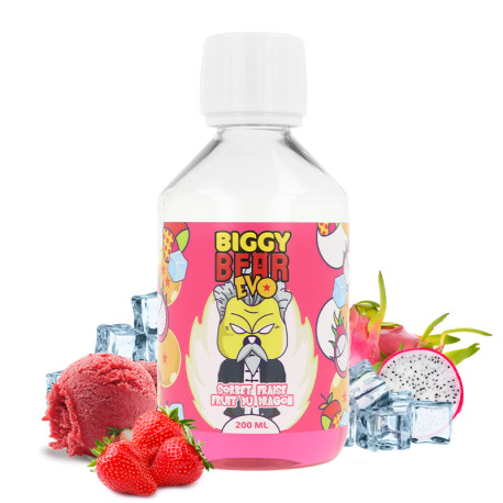 Le e-liquide Sorbet Fraise Fruit du Dragon Biggy Bear de Secret's Lab en 200ml