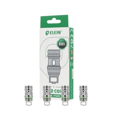 Lot de 5 résistances EC-D de chez Eleaf en 0.3ohm